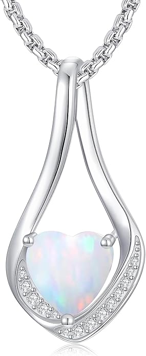 Birthstone Necklaces for Women,18k Yellow/White Gold Plated Forever Love Heart Infinity Pendant Necklace Anniversary Jewelry Christmas Birthday Gifts for Women Her Wife Girlfriend