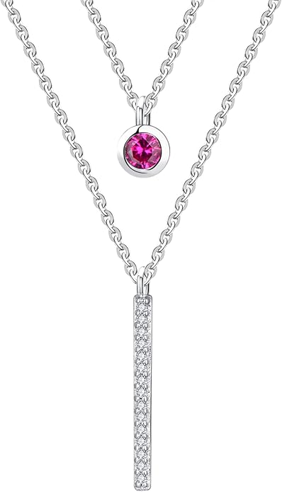 JO WISDOM Choker Layered Y Necklaces,925 Sterling Silver Choker Layered Coin Pendant Necklace,Jewelry for Women