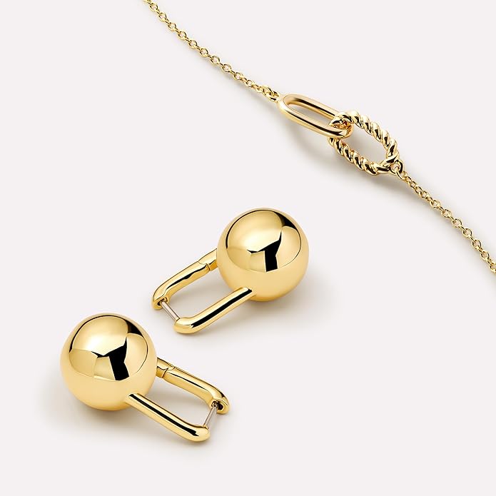 Ana Luisa Pendant Necklaces for Women - 14K Gold Plated and Silver Rhodium Necklace - Pearl, Heart, Circle, Moonstone, Gemstone, Knot Charm Styles - Hypoallergenic, Dainty, Trendy Layering Necklaces
