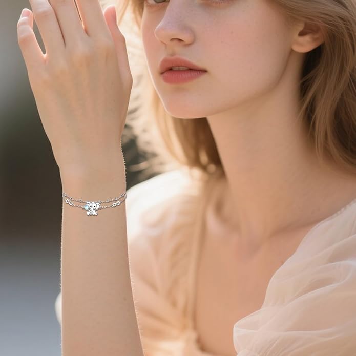 Animal Bracelet for Women 925 Sterling Silver Cat/Dolphin/Turtle/Horse Bracelet Jewelry Gifts