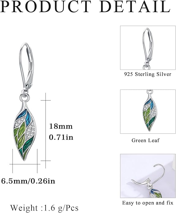 925 Sterling Silver Animals and Plants Dangle Drop Earrings for Women Hypoallergenic Gift for Women Mom Wife Her, Mother’s Day, Birthday, Anniversary