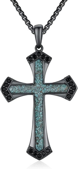 Cross Necklace for Men 925 Sterling Silver Celtic Cross Pendant Christian Jewelry Religious Christmas Gifts for Women