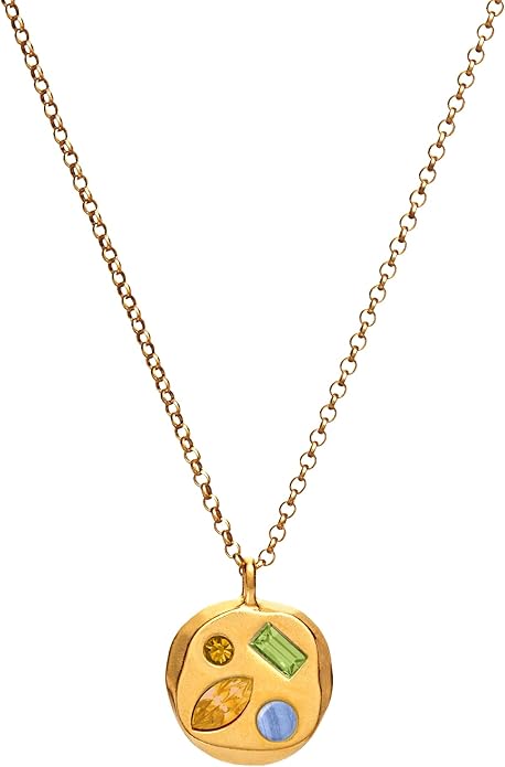 Birthdate 14k Gold Necklace for Women - 16-20in Adjustable 14 Karat Gold Chain with Lobster Clasp - Cadenas de Oro 14k Puro Para Mujer, Ladies Jewelry Birthstone
