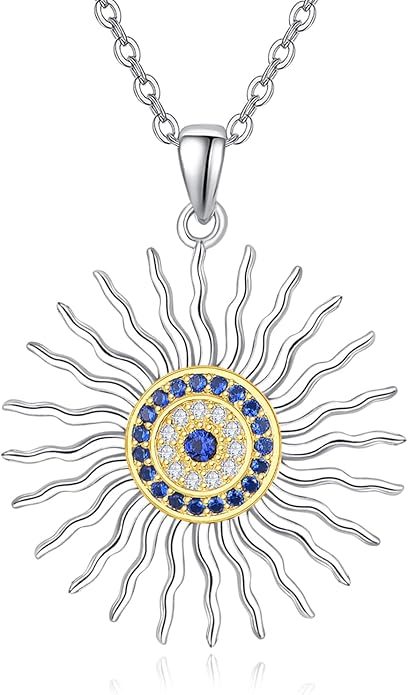 AENEAS Evil Eye Necklace for Women 925 Sterling Silver Necklace Ojo Turco Trendy Jewelry Gifts for Women Wife