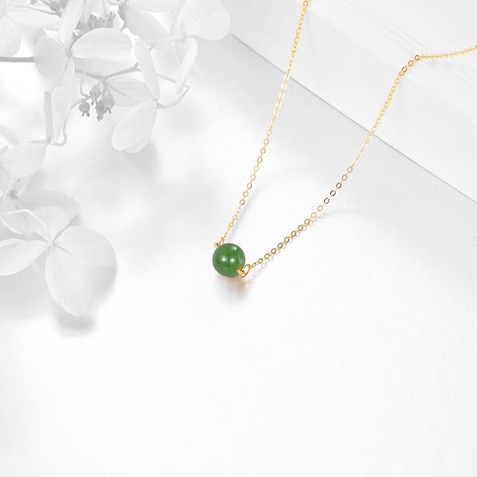 KECHO 14K Real Gold Freshwater Cultured Pearl Pendant Necklace 14K Solid Gold Jewelry Anniversary Birthday Gifts for Women