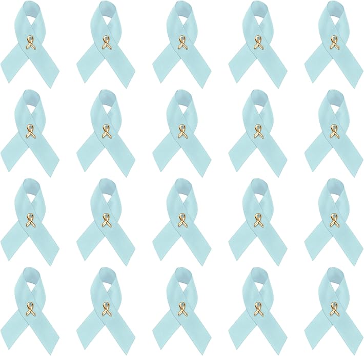 1/2/5/10/25/50/100pcs Satin Awareness Ribbon Pins (Pick your color), for Cancer & Disease Awareness, Bulk Quantities for Fundraising, Events, Gift Giving
