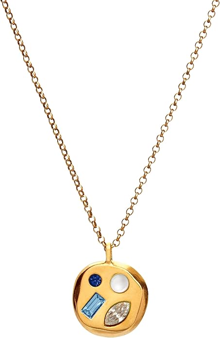 Birthdate 14k Gold Necklace for Women - 16-20in Adjustable 14 Karat Gold Chain with Lobster Clasp - Cadenas de Oro 14k Puro Para Mujer, Ladies Jewelry Birthstone
