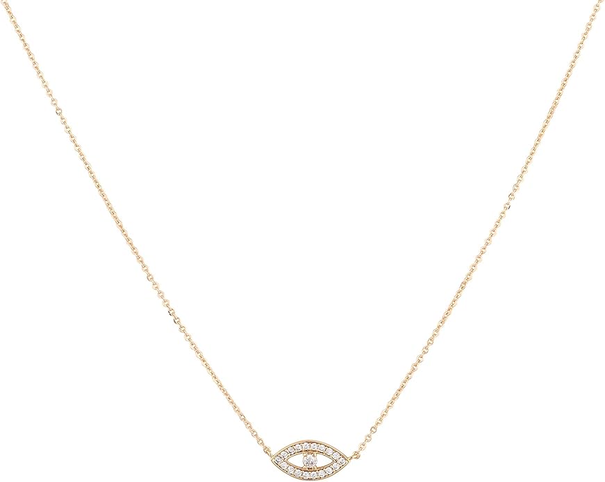 BENEIGE Gold Necklace for Women 14K Gold Plated Evil Eye Necklace Trendy Gold Pendant Necklace Jewelry For Women