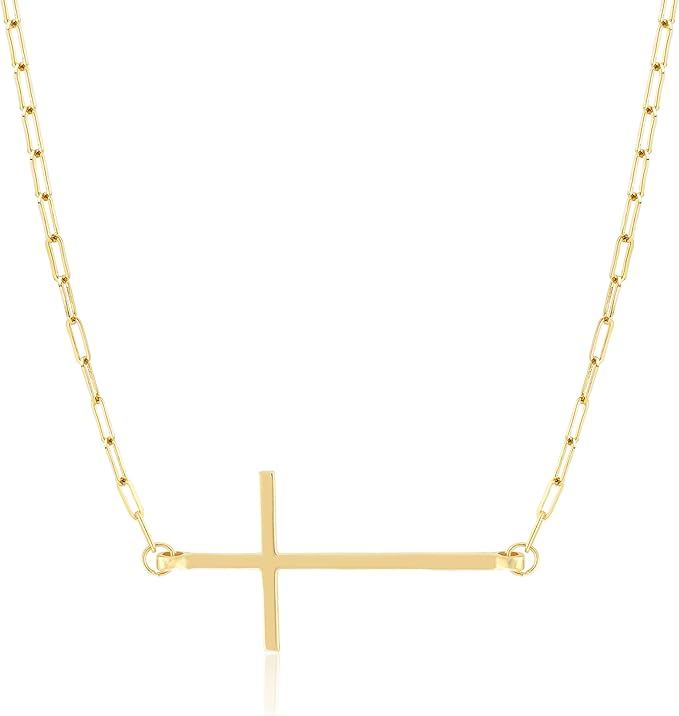 Jewelry Atelier Gold Filled Pendant Necklace Collection - 14K Yellow Gold Filled Pendant Necklace with Solid Clip Chain for Women (Different Sizes and Styles with Extension/Adjustable Chain)