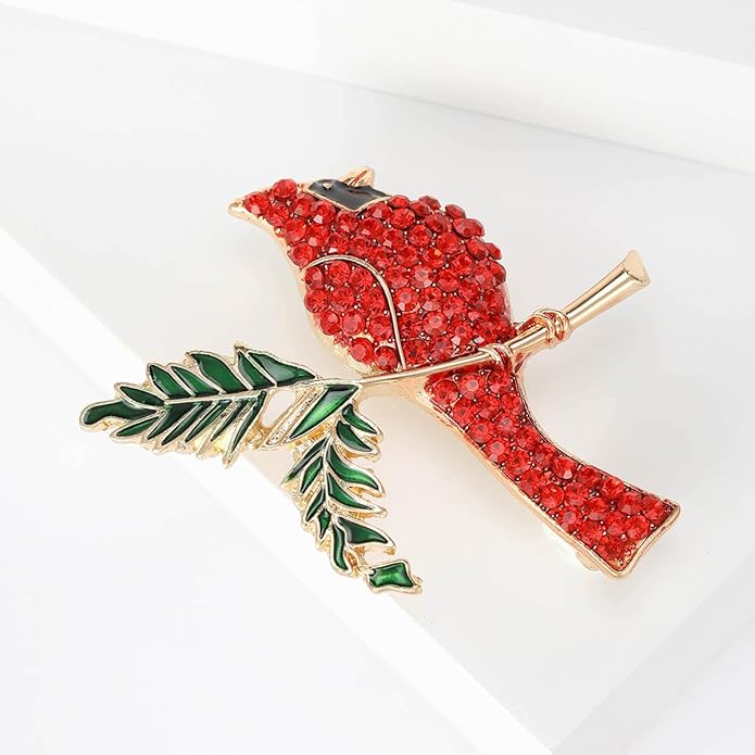 Soumimi Bird Theme Brooch Pin Cute Bird Animal Brooches Accessories Christmas Birthday Gift for Women