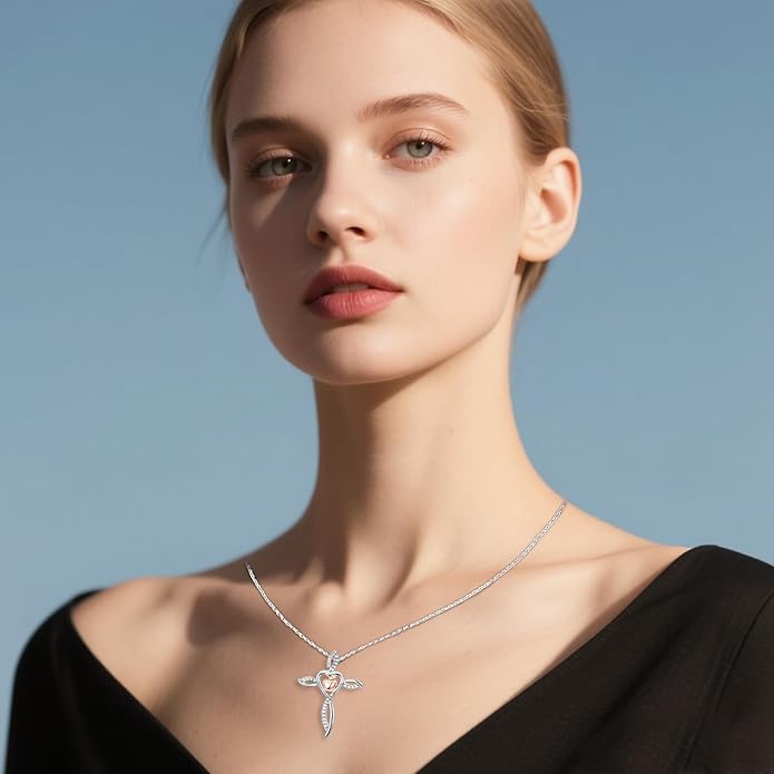 Mother's Day Necklace Gifts 925 Sterling Silver Mom/Wife/Grandma/Nana/Family I Love You Mom Necklace for Women Jewelry Birthday Gifts for Couple