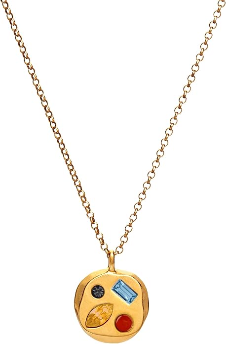 Birthdate 14k Gold Necklace for Women - 16-20in Adjustable 14 Karat Gold Chain with Lobster Clasp - Cadenas de Oro 14k Puro Para Mujer, Ladies Jewelry Birthstone
