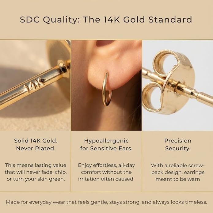 Scottsdale Diamond 14K Gold 0.5 to 4 Carat Certified LAB GROWN Diamond Stud Earrings for Women Her Round Cut 4 Prong Screw Back Fine Jewelry (E/F Color, VS1-VS2 Clarity)
