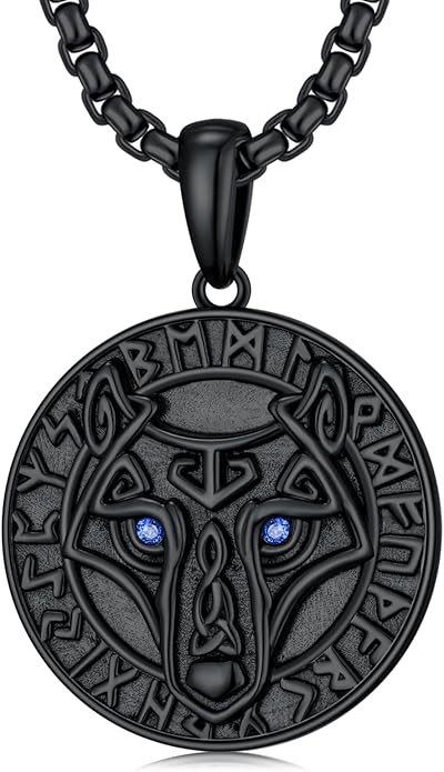 KoyeKei Viking Necklace for Men 925 Sterling Silver Viking Norse Pagan Jewelry Gifts for Women