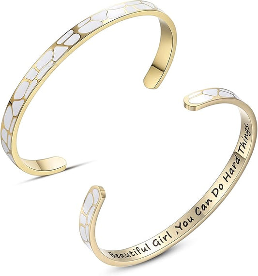 SAM & LORI Personal Bracelets for Teens/Women-Inspirational Jewelry Gifts (Various Designs) for Daughter/Sister/Mom/Friends-Adjustable Bracelet in a Pretty Gift Box