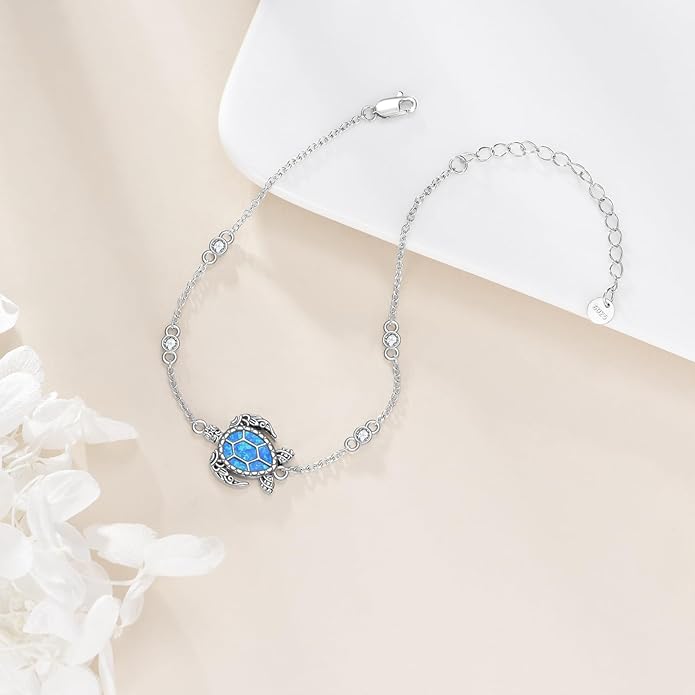 Animal Bracelet for Women 925 Sterling Silver Cat/Dolphin/Turtle/Horse Bracelet Jewelry Gifts