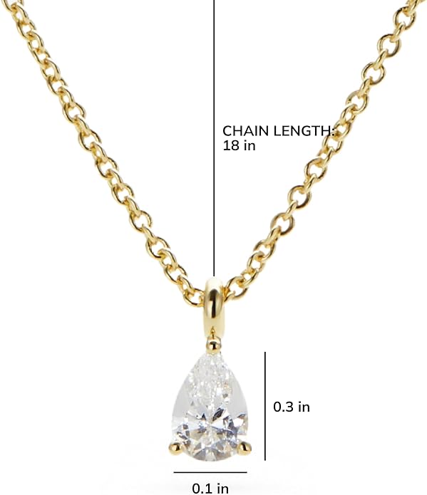 Ana Luisa Pendant Necklaces for Women - 14K Gold Plated and Silver Rhodium Necklace - Pearl, Heart, Circle, Moonstone, Gemstone, Knot Charm Styles - Hypoallergenic, Dainty, Trendy Layering Necklaces