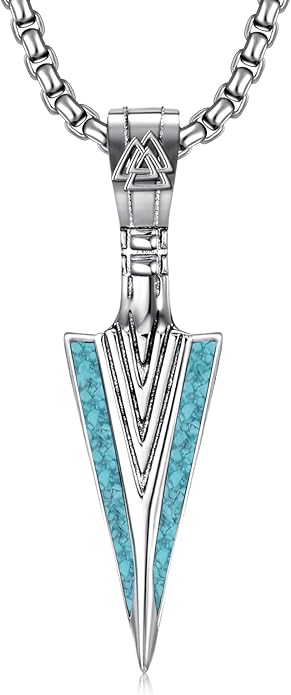 KoyeKei Viking Necklace for Men 925 Sterling Silver Viking Norse Pagan Jewelry Gifts for Women
