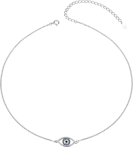 S925 Sterling Silver Choker Short Dainty Necklace for Women Jewelry