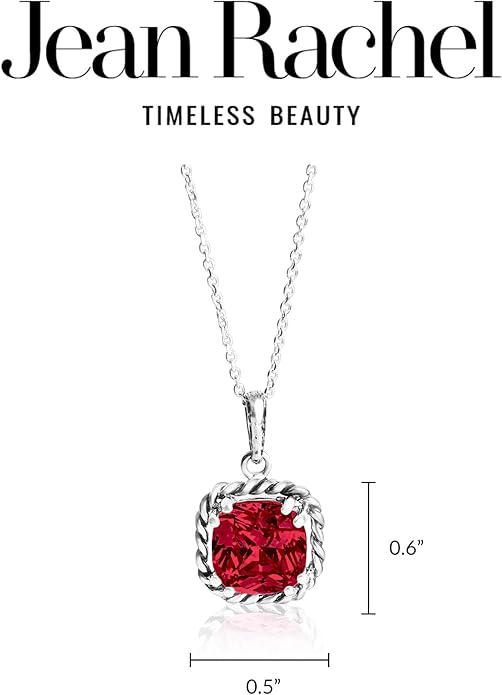 JEAN RACHEL JEWELRY 925 Sterling Silver Necklace for Women - Rope with Cubic Zirconia Vintage Design - Hypoallergenic, Lead & Nickel Free Jewelry - Artisan Handcrafted Statement Necklace