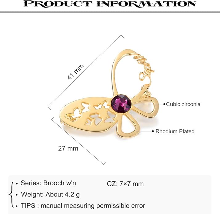 Albertband Name Brooch Pin Personalized Gifts for her Customized Name Brooch for Mother Women Fashion Pin Jewelry Christmas Gifts for mom