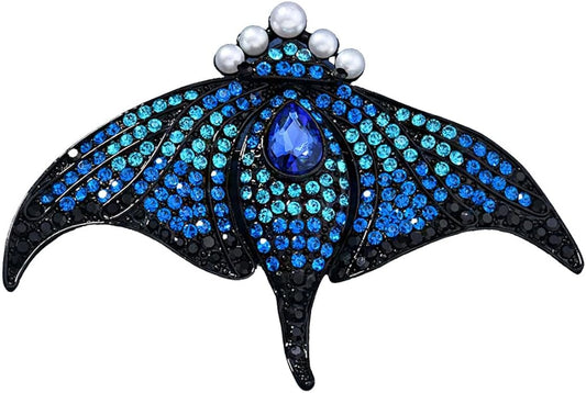 LuvQaze Animal Brooch for Women Men Zirconia Rhinestone Abalone Shell Animal Lapel Pin Christmas Birthday Holiday Gift for Wife Mother Girlfriend Daughter