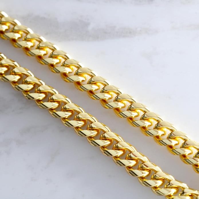 FG Family Gift Mall To My Son From Mom, Son Gifts From Mom and Dad, Mother and Son Necklace, Birthday Gift For My Son Graduation Christmas Cuban Link Chain Necklace Present