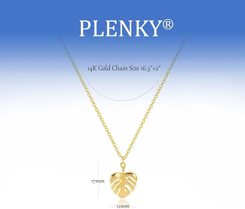 Gold Necklace for Women-14K Gold Plated Bow,Dragon,Shell, Palm Tree, Seahorse, Conch Shell,Sardines, Cowboy Boot,Bat,Bunny Pendant Beachy Jewelry for Women Gifts