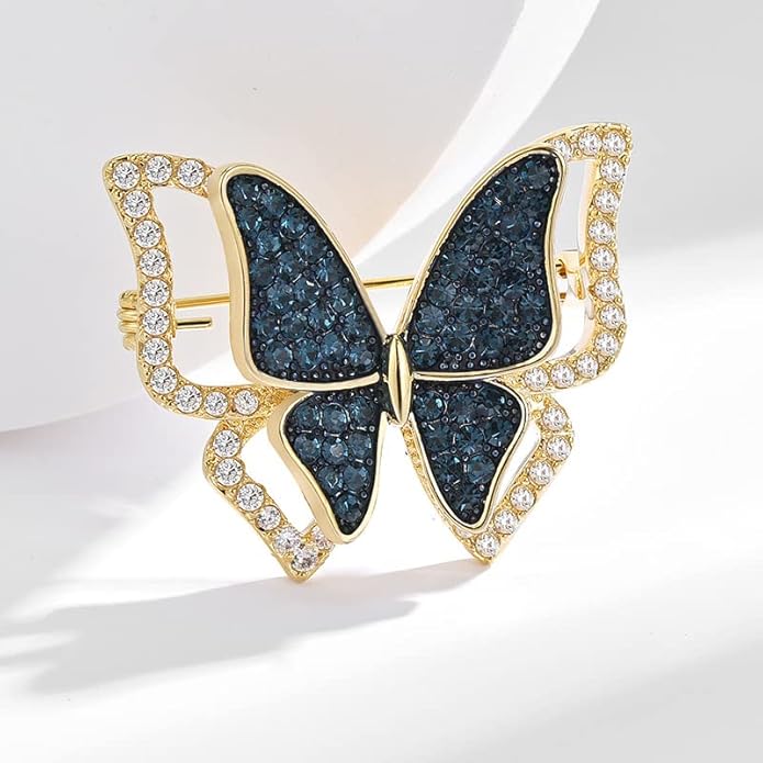 Animal Brooch for Women Rhinestone Brooch Pin 18k Gold Plated Animal Lapel Pin Fashion Jewelry Gift for Mom Wife