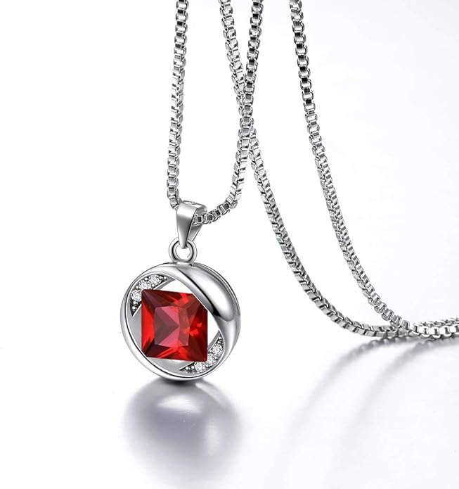 Aurora Tears 925 Sterling Silver 12 Birthstones Necklace/Earring/Ring/Bracelet Women Birthstone Pendant Crystal Fashion Birthday Jewelry Christmas Gift for Girls Women