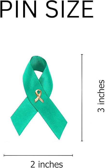 1/2/5/10/25/50/100pcs Satin Awareness Ribbon Pins (Pick your color), for Cancer & Disease Awareness, Bulk Quantities for Fundraising, Events, Gift Giving