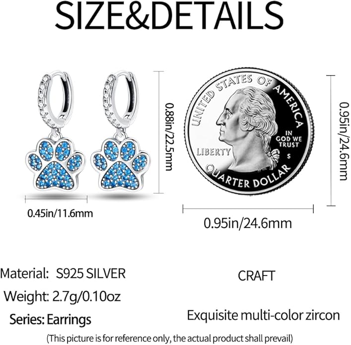 925 Sterling Silver Women Earrings, Sparkling Star and Moon Earrings, Various Hypoallergenic Earrings, Best Gift for Women