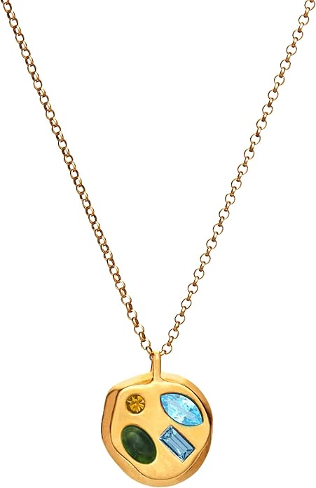 Birthdate 14k Gold Necklace for Women - 16-20in Adjustable 14 Karat Gold Chain with Lobster Clasp - Cadenas de Oro 14k Puro Para Mujer, Ladies Jewelry Birthstone