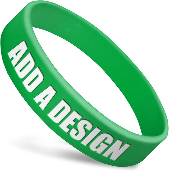 Wide Wristbands | Fully Customizable | Great For Events, Fundraisers & Promotions | 3/4" Wide | 100% Silicone | Available In Bulk