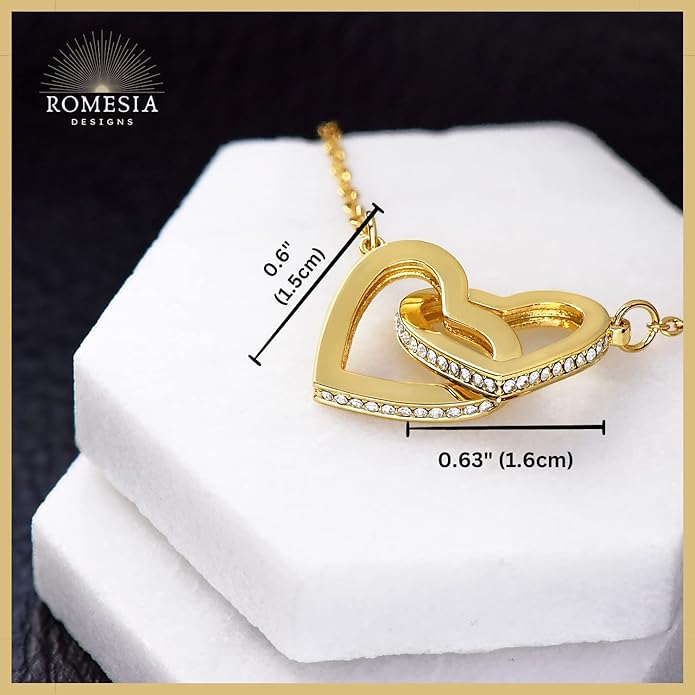 To My Soulmate Necklace For Women, Soul Mate Jewelry for Women, Future Wife Gifts, To My Wife Necklace from Husband, Gifts for Girlfriend, Pendant With Message Card