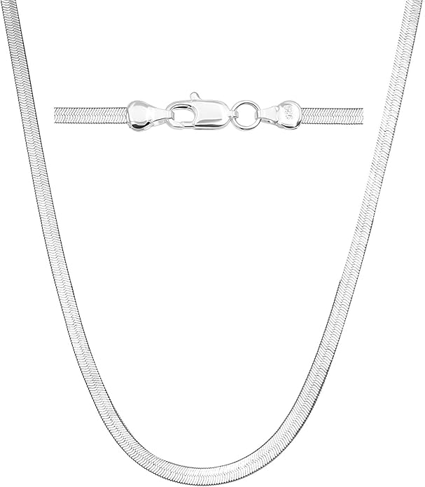 925 Sterling Silver Chain Necklace for Women 16-24 Inch Silver Jewelry Gift