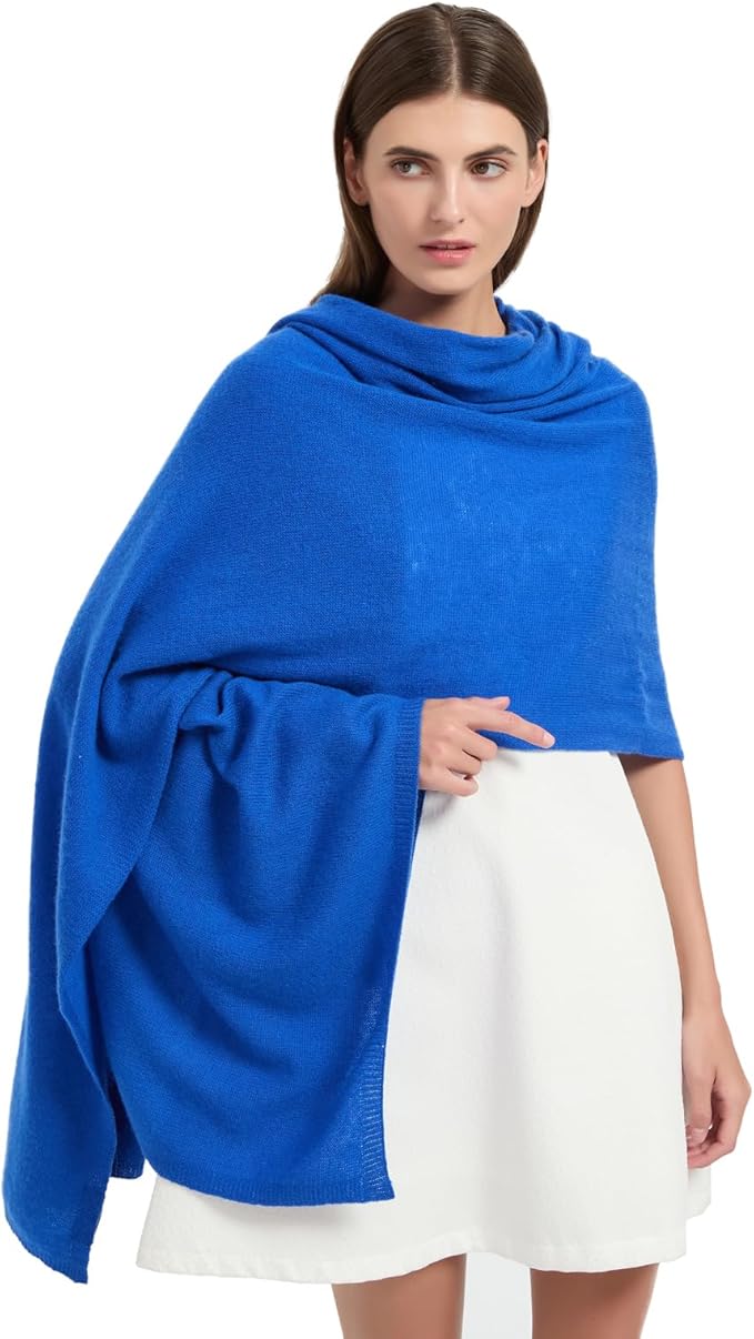 Erdenech Luxury Cashmere Wool Blend Wrap for Women, All-Season Travel Wrap Shawl, Extra Large Blanket Shawl Scarf Pashmina