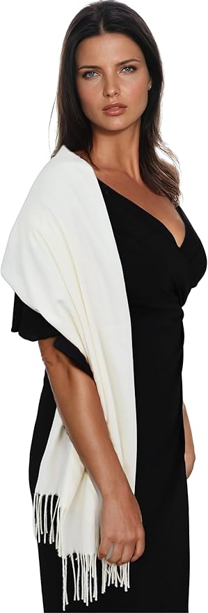 Ocomfly 100% Pashmina Scarf for Women - Premium Womens Scarves - Gift Boxed - Shawls or Wraps - Ultra Soft and Warm