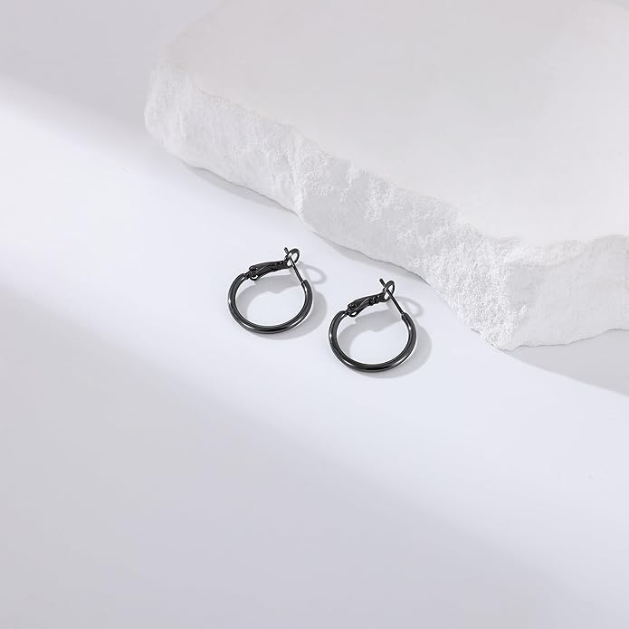 Gacimy Gold Hoop Earrings for Women 14K Gold Plated, 925 Sterling Silver Post Hypoallergenic Earrings Hoops for Women