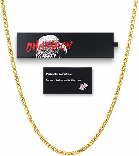 KRKC&CO Silver Cuban Link Chain for Men, Gift for Him Husband Dad, 925 Sterling / 24K Gold Plated and 316l Stainless Steel Base, 3/5mm Miami Necklace Jewelrys, Cadena de Plata