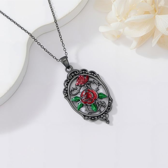 KoyeKei Sterling Silver Halloween Necklace Gothic Jewelry Gifts for Women Men