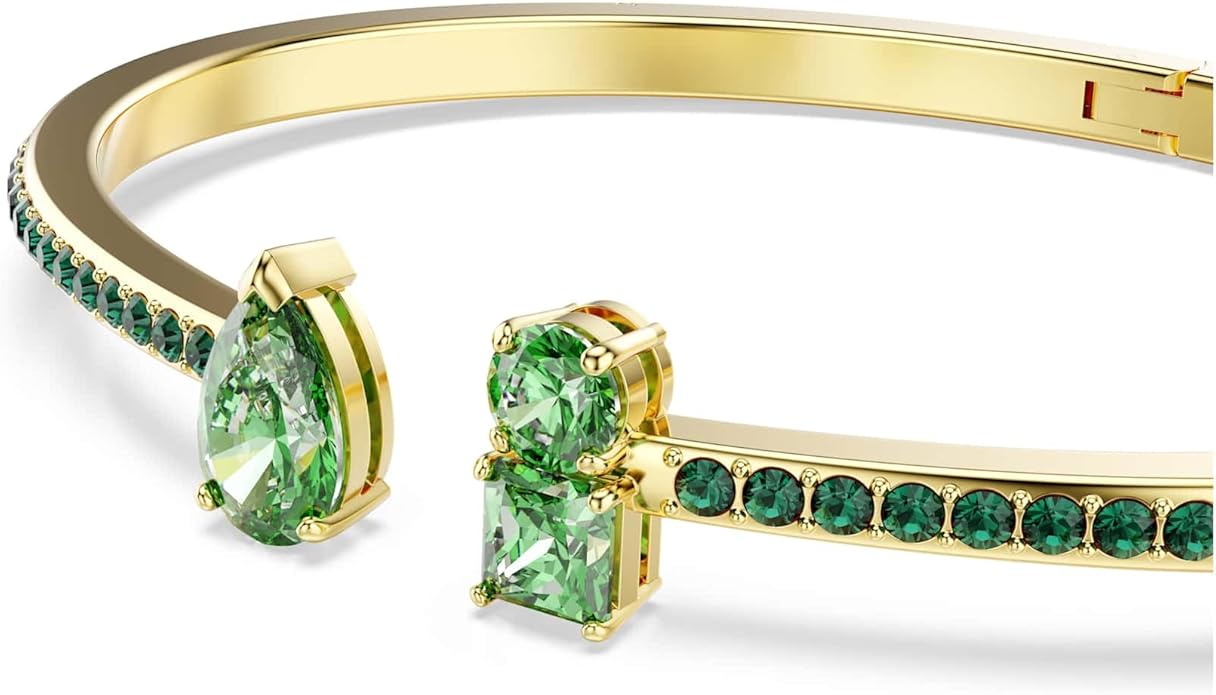 Swarovski Matrix Hoop Earrings, Bracelet, Tack Pin, Multicolored Crystals, Gold-Tone Finish