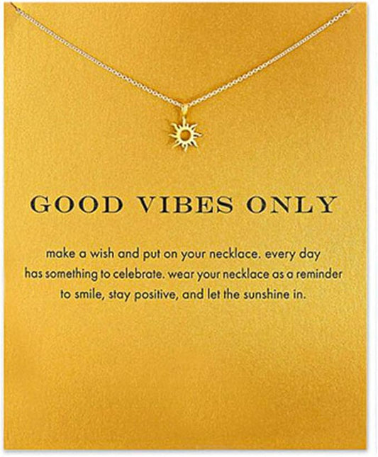 Hundred River Friendship Anchor Compass Necklace Good Luck Elephant Pendant Chain Necklace with Message Card