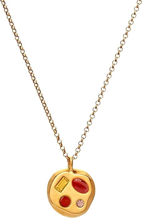 Birthdate 14k Gold Necklace for Women - 16-20in Adjustable 14 Karat Gold Chain with Lobster Clasp - Cadenas de Oro 14k Puro Para Mujer, Ladies Jewelry Birthstone