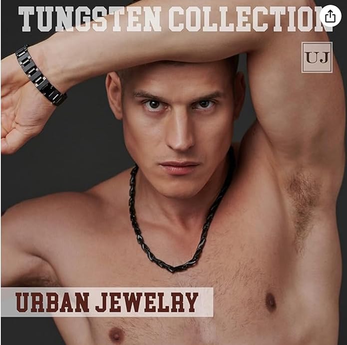 Urban Jewelry Astro Snake 18K Gold plated/Stainless steel Men's Heavy Weight Tungsten Carbide Base Link Necklace Chain