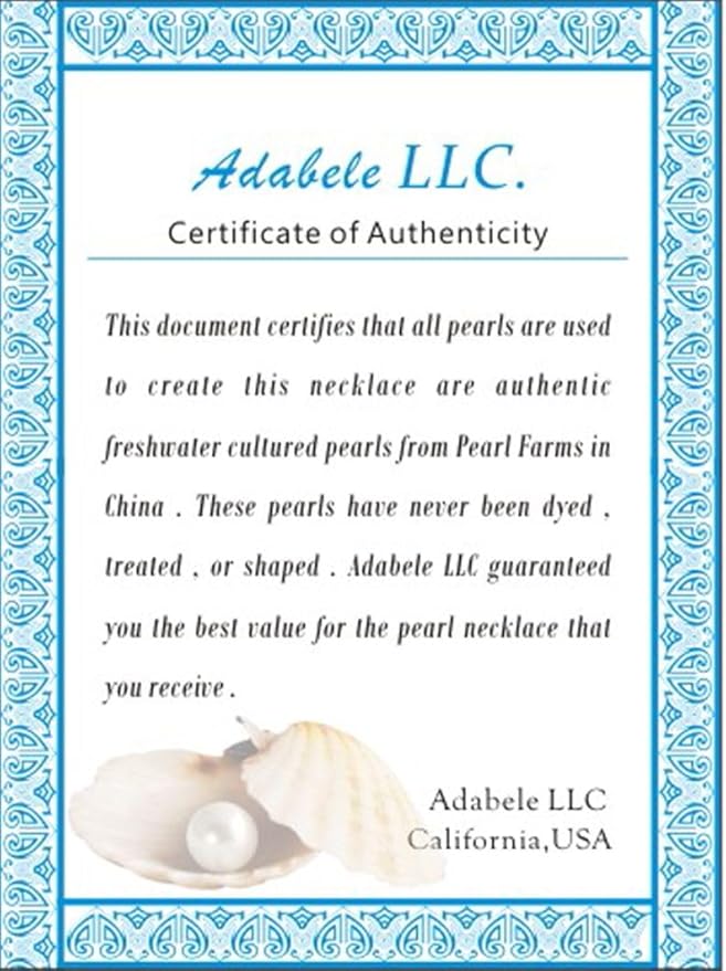 Adabele 1 Strand Real Natural Potato Round White Cultured Freshwater Pearl Loose Beads 10-11mm for Jewelry Craft Making 14 Inch FP4-11