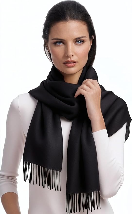 Ocomfly 100% Pashmina Scarf for Women - Premium Womens Scarves - Gift Boxed - Shawls or Wraps - Ultra Soft and Warm