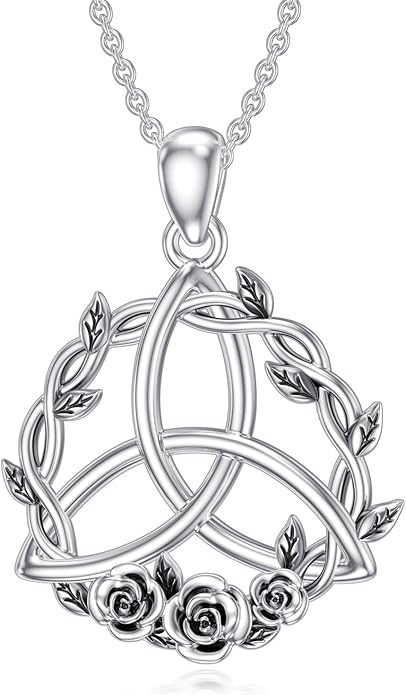 Seiyang 925 Sterling Silver Mustard Seed/Cross/Star of David/Triquetra Trinity Knot/Celtic/Claddagh Necklace Christian/Irish Jewelry Gifts for Women Mom Her