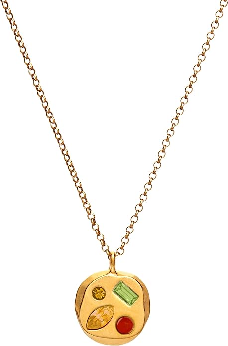 Birthdate 14k Gold Necklace for Women - 16-20in Adjustable 14 Karat Gold Chain with Lobster Clasp - Cadenas de Oro 14k Puro Para Mujer, Ladies Jewelry Birthstone
