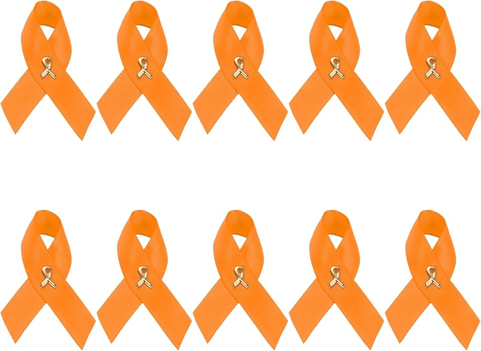 1/2/5/10/25/50/100pcs Satin Awareness Ribbon Pins (Pick your color), for Cancer & Disease Awareness, Bulk Quantities for Fundraising, Events, Gift Giving